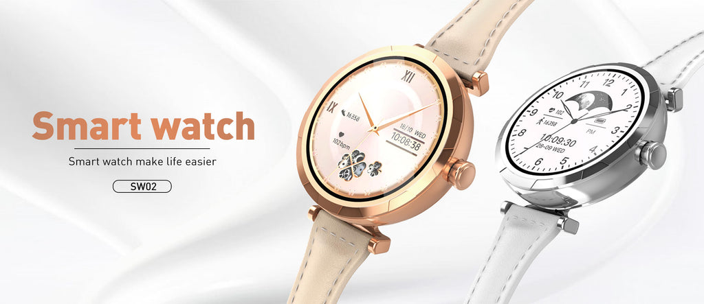 Compact and round smartwatch SW02