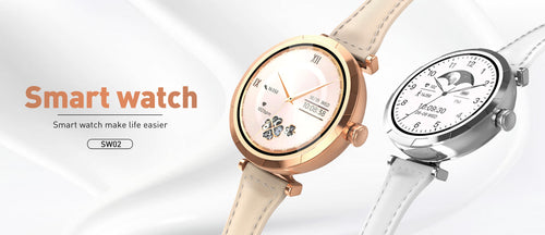 Compact and round smartwatch SW02